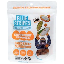 Blue Stripes Dried Cacao Superfruit Gummies 3.2 oz