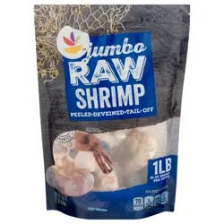 Giant Raw Tail-Off Peeled Jumbo Shrimp 21-25 ct per lb Frozen
