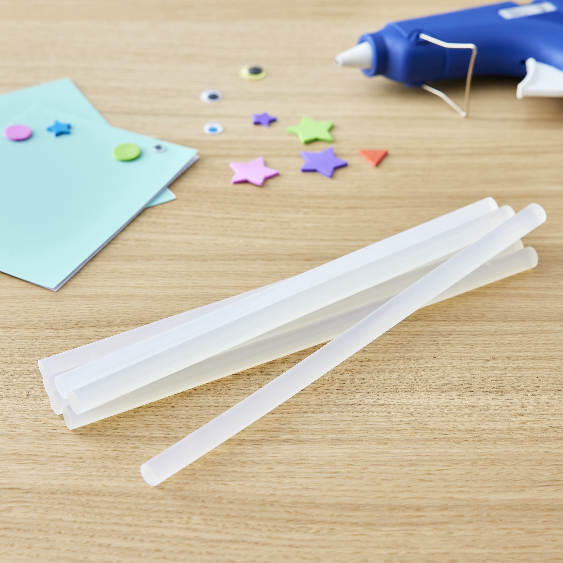 slide 2 of 3, Full Size Dual Temperature Glue Sticks By Ashland, 0.44 in x 10 in