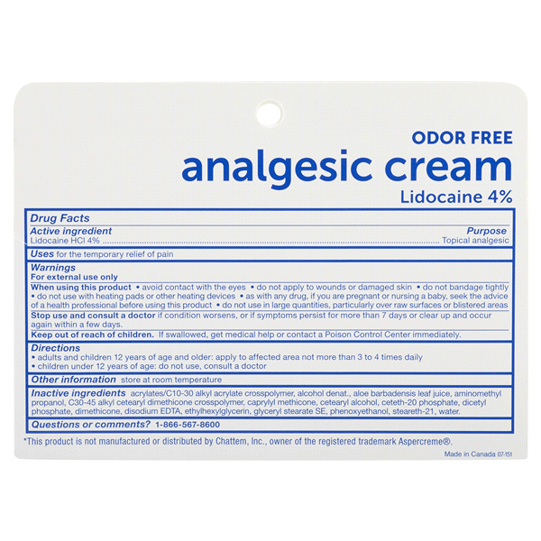 slide 4 of 5, Meijer Analgesic Cream with Lidocaine, 4.7 oz