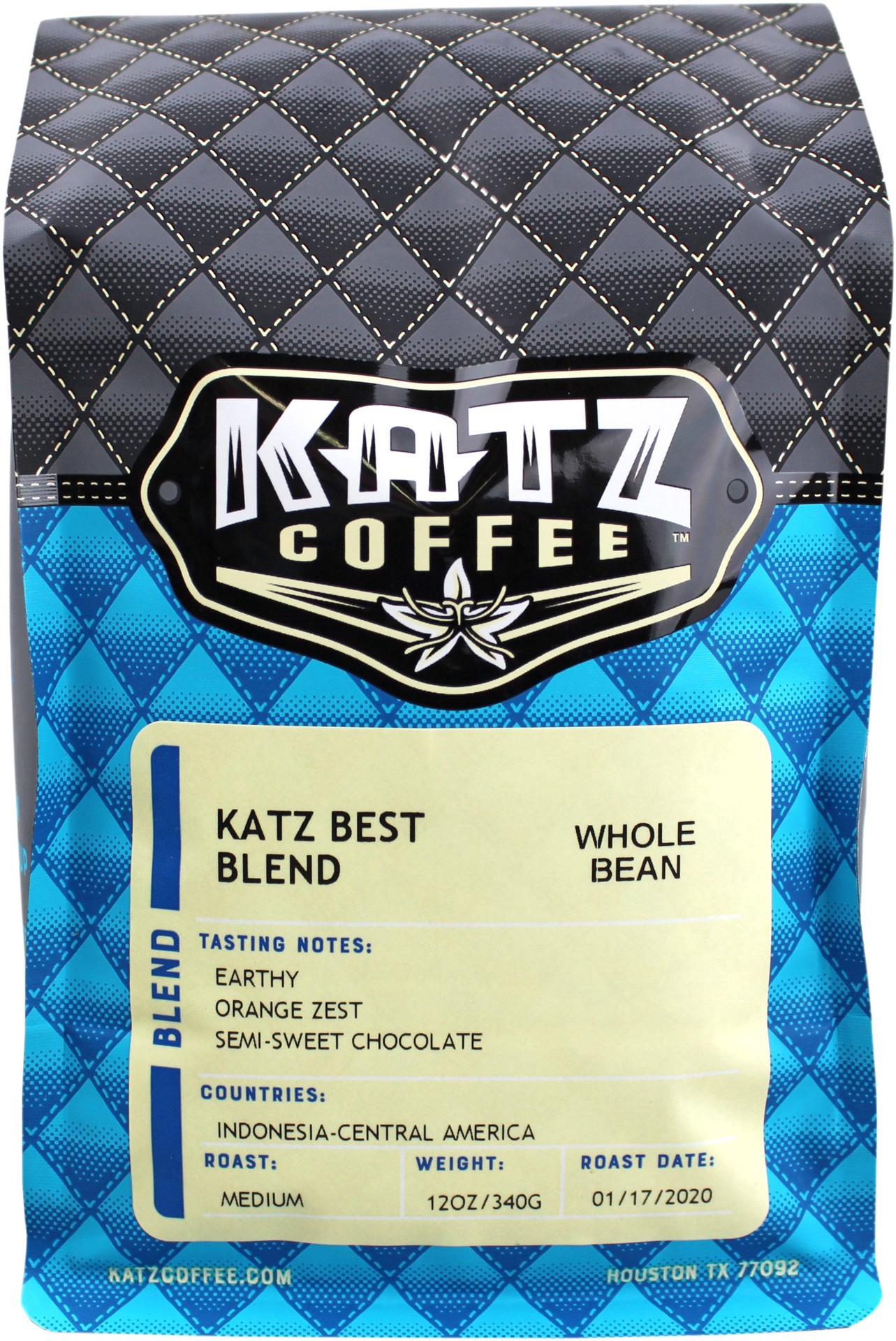 slide 1 of 1, Katz Coffee Katz Best Blend Whole Bean, 12 oz