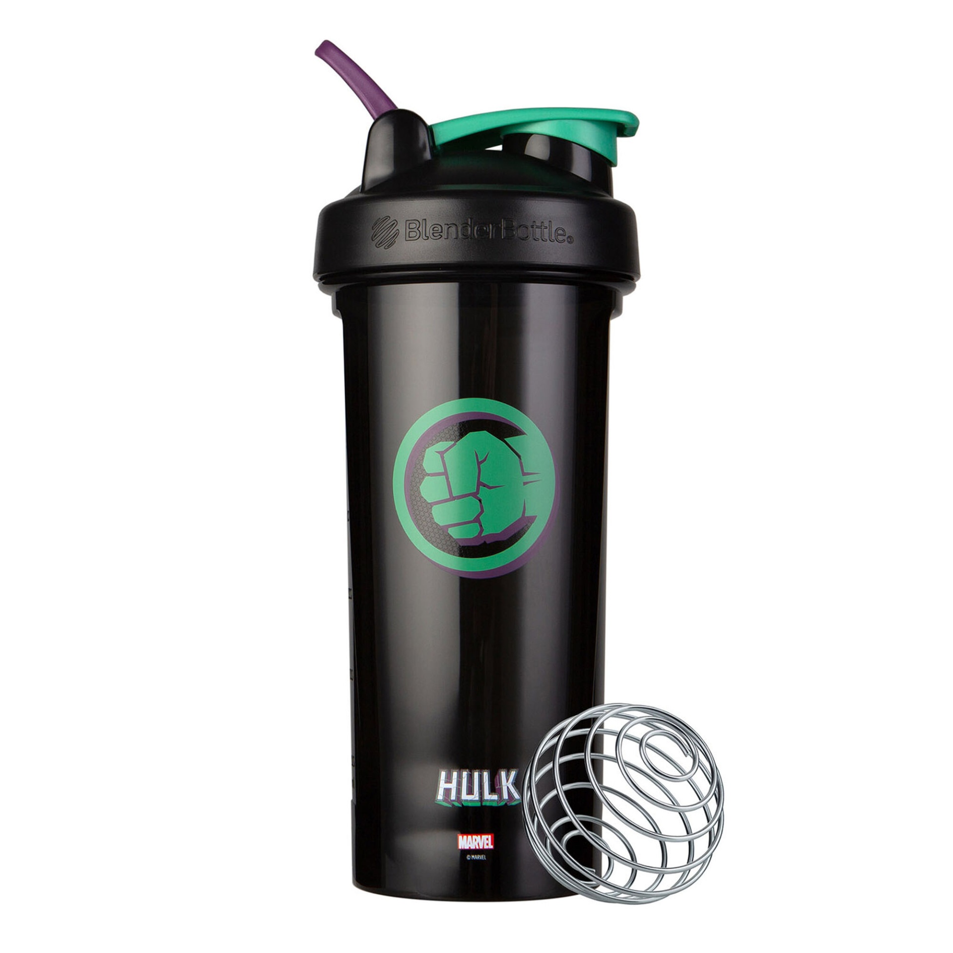 slide 1 of 1, BlenderBottle Pro 28 Marvel Pro Series Protein Shaker Bottle - Hulk, 1 ct