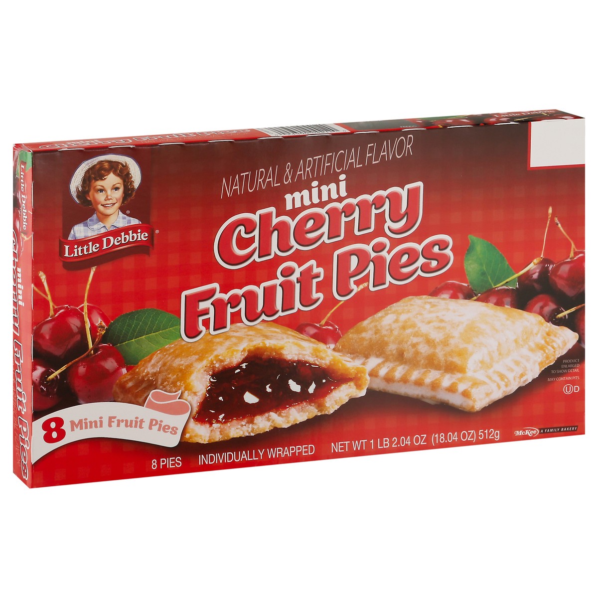 slide 5 of 9, Little Debbie Snack Cakes, Little Debbie Family Pack Fruit Pies (Cherry), 8 ct