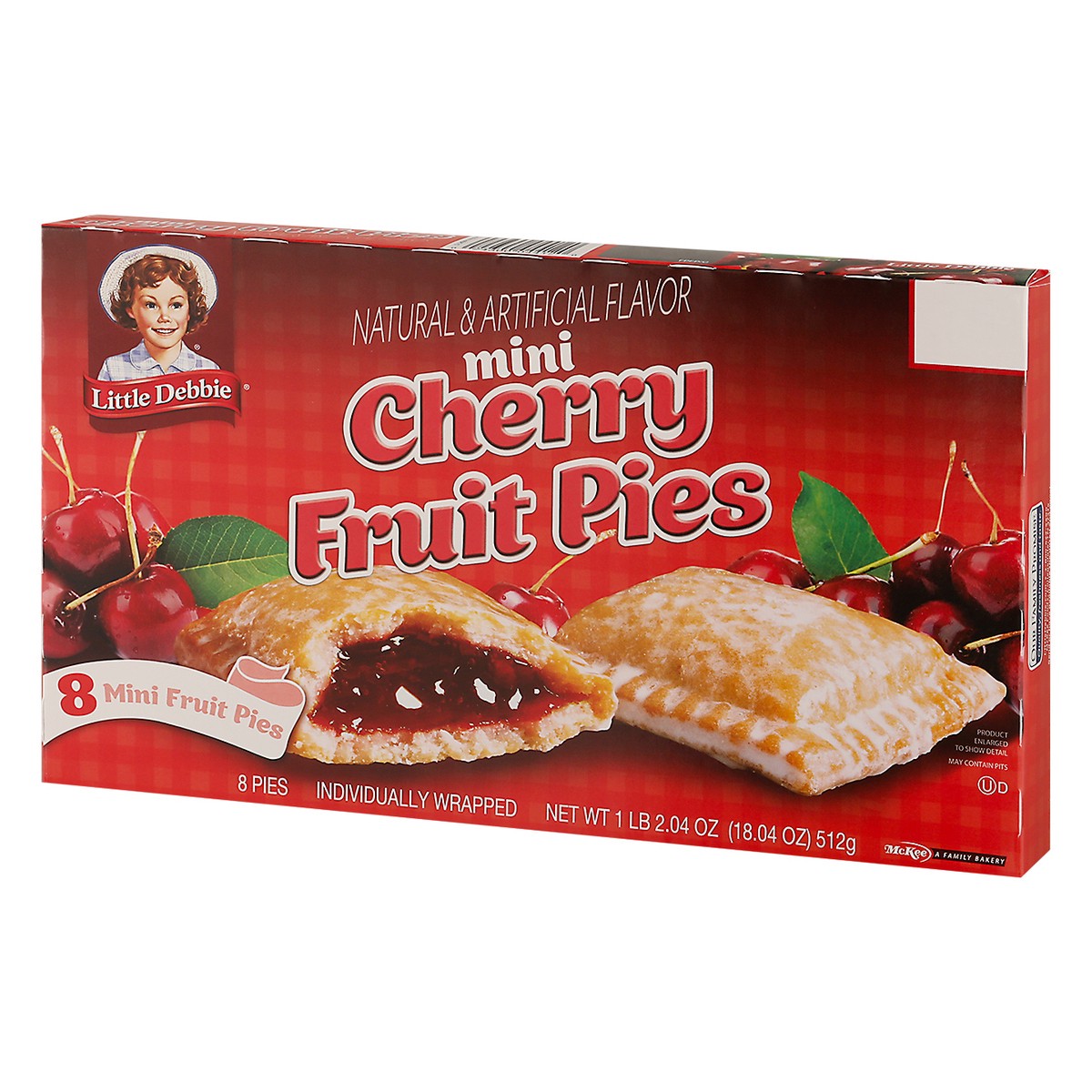 slide 4 of 9, Little Debbie Snack Cakes, Little Debbie Family Pack Fruit Pies (Cherry), 8 ct