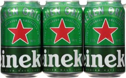 Heineken Premium Malt Lager Imported Beer 6-12 fl oz Cans Multipack