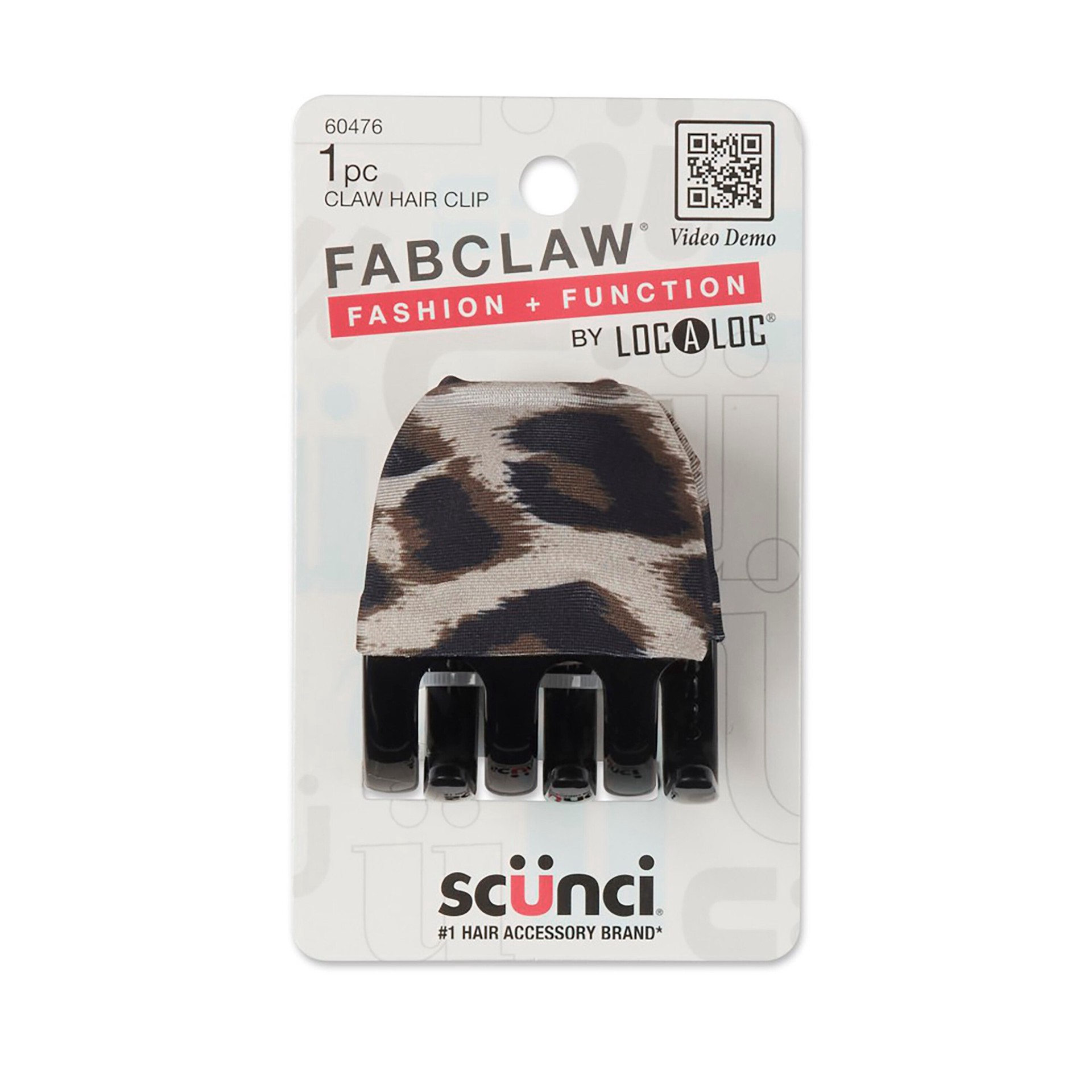 slide 1 of 1, scünci Scunci FabClaw Hair Clip, 1 ct