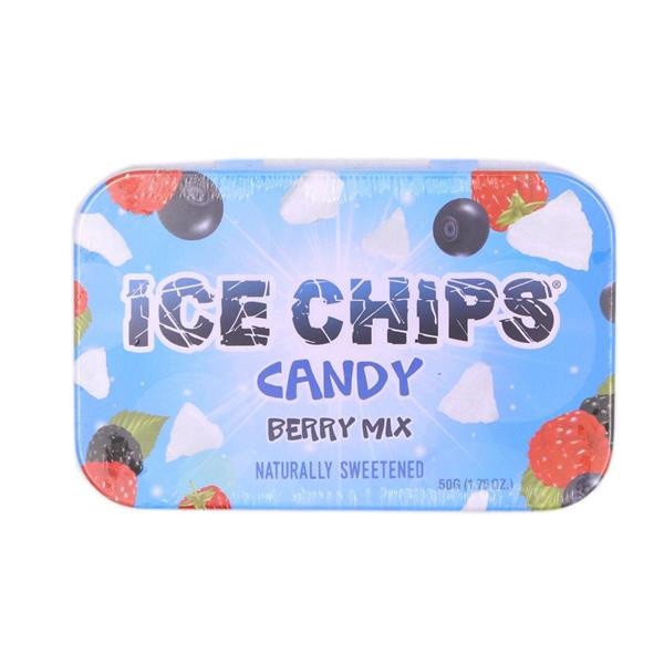 slide 1 of 1, ICE CHIPS Candy Tin Berry Mix, 1.76 oz