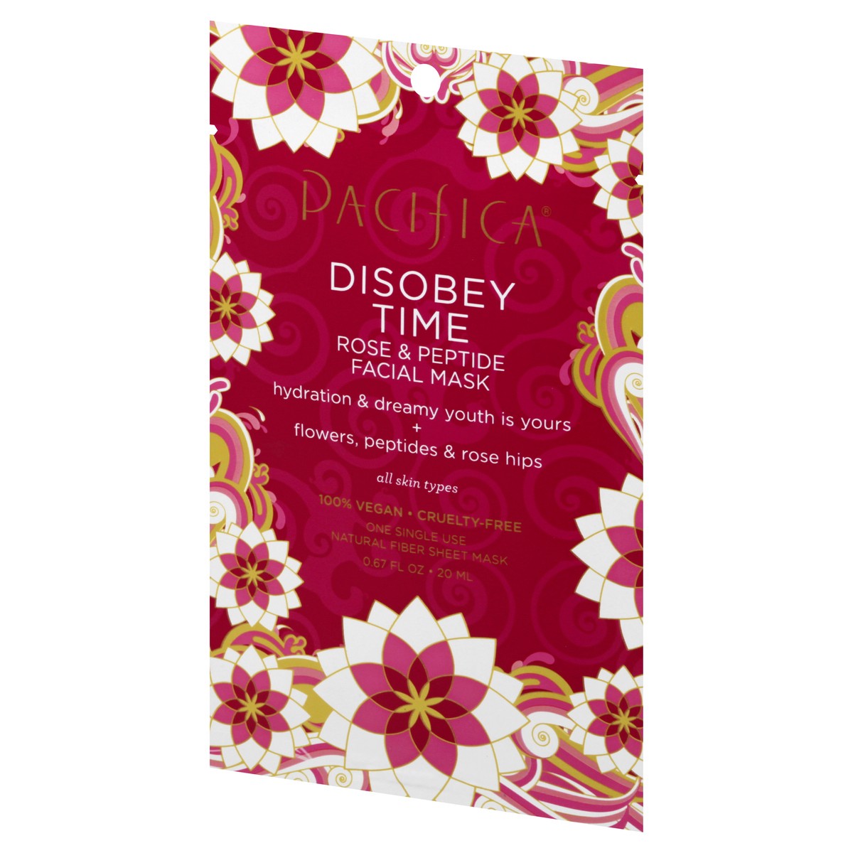 slide 3 of 9, Pacifica Rose & Peptide Disobey Time Facial Mask 0.67 oz, 0.67 oz