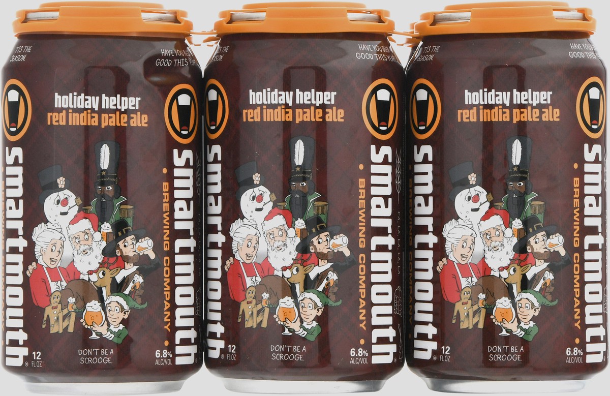 slide 1 of 11, Smart Mouth Holiday Helper Red India Pale Ale 12 fl oz Can 6 ea, 6 ct