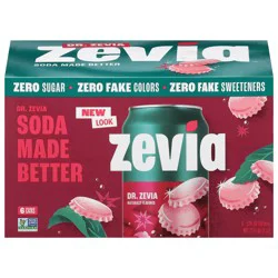 Zevia Dr. Zevia Zero Calorie Soda, No Sugar - 6 ct; 12 fl oz