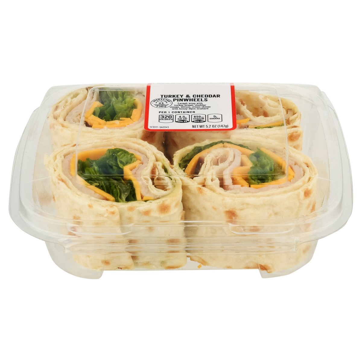 slide 1 of 17, Turkey & Cheddar Pinwheels, 5.2 oz