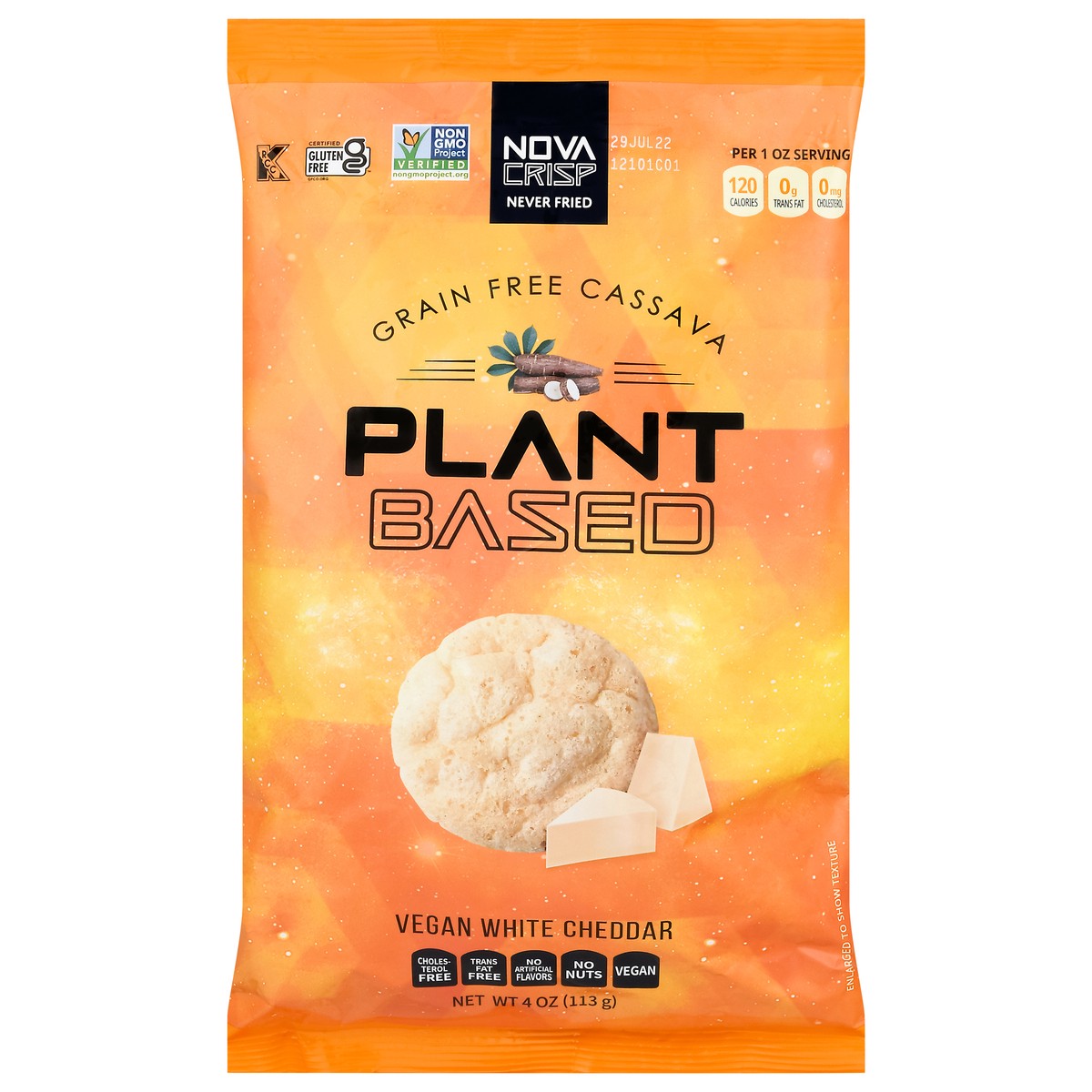 slide 4 of 13, Novacrisp Cassava Air Puffed Chips, 4 oz