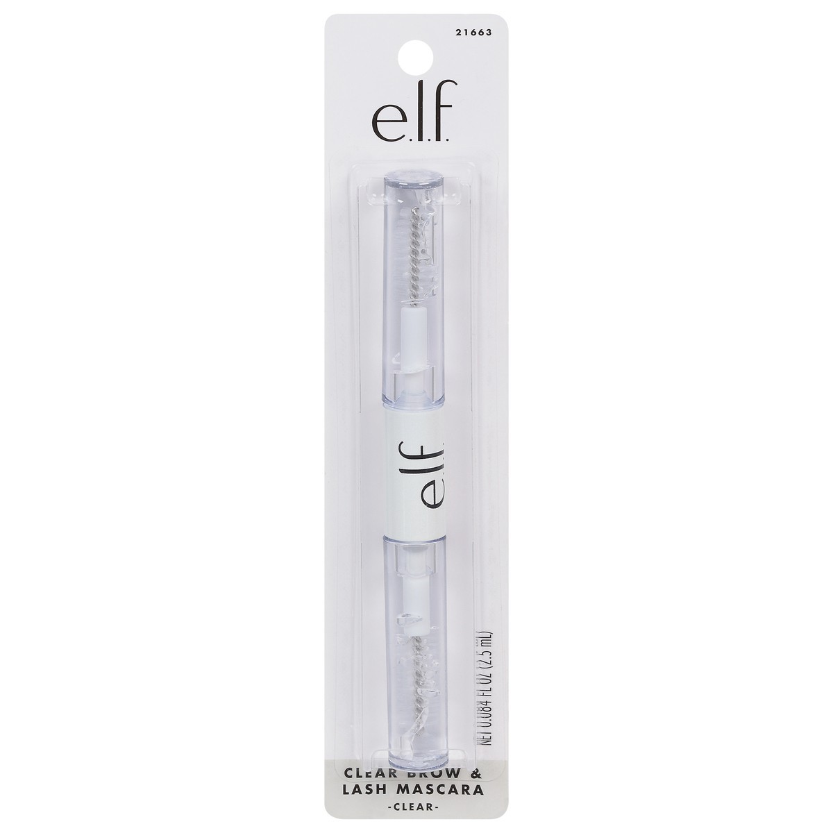 slide 1 of 9, e.l.f. Clear Clear Brow & Lash Mascara 0.084 fl oz, 0.08 fl oz