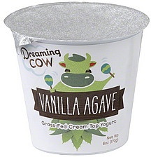 slide 1 of 1, Dreaming Cow Grass-Fed Cream Top Vanilla Agave Yogurt, 6 oz