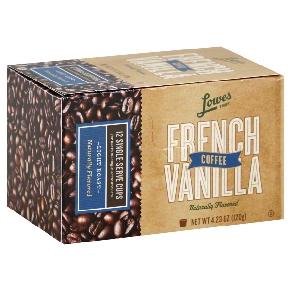 slide 1 of 1, Lowes Foods Coffee French Vanilla Single-Serve Pods - 12 ct, 12 ct