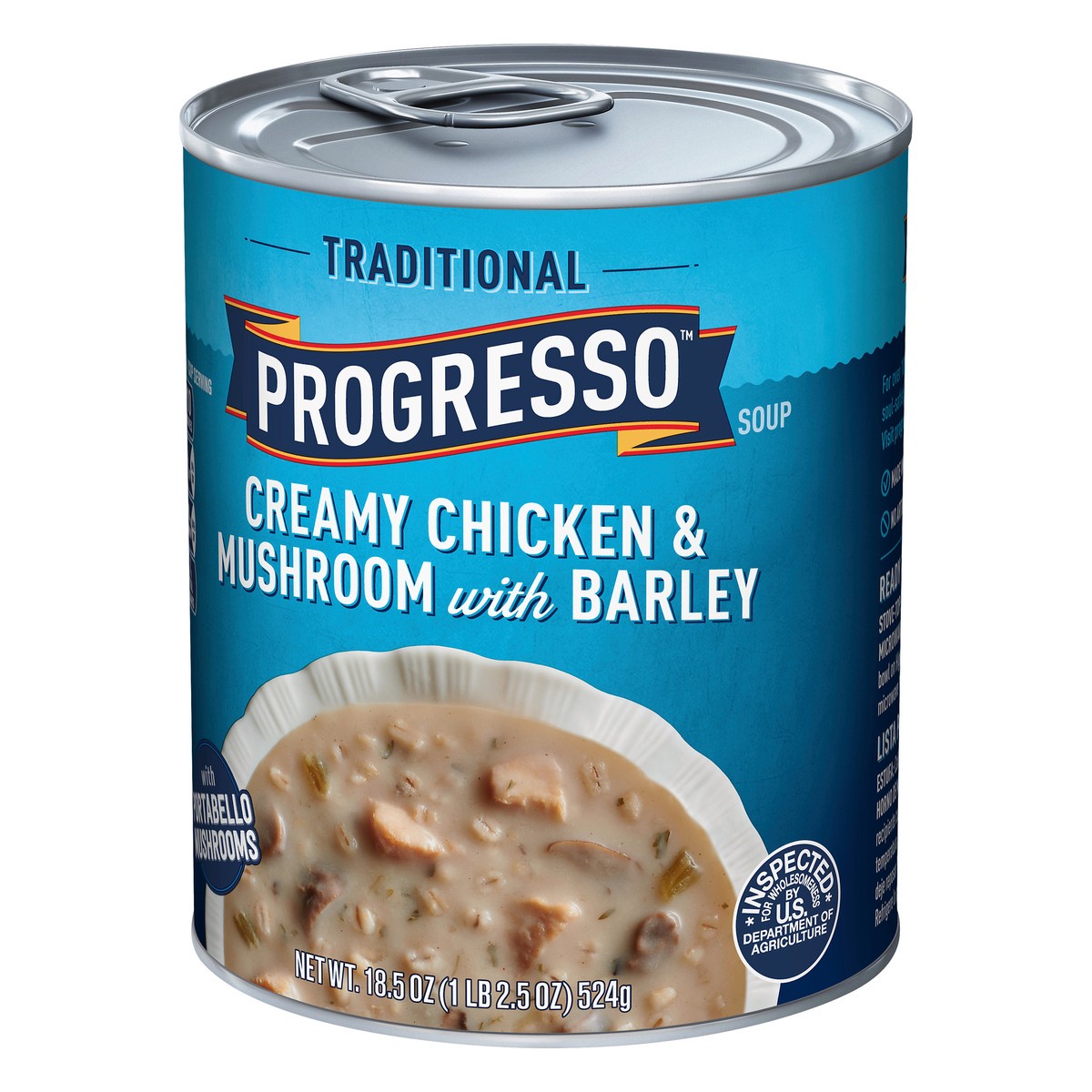 slide 4 of 13, Progresso Traditional Creamy Chicken & Mushroom With Barley Soup, 18.5 oz., 18.5 oz