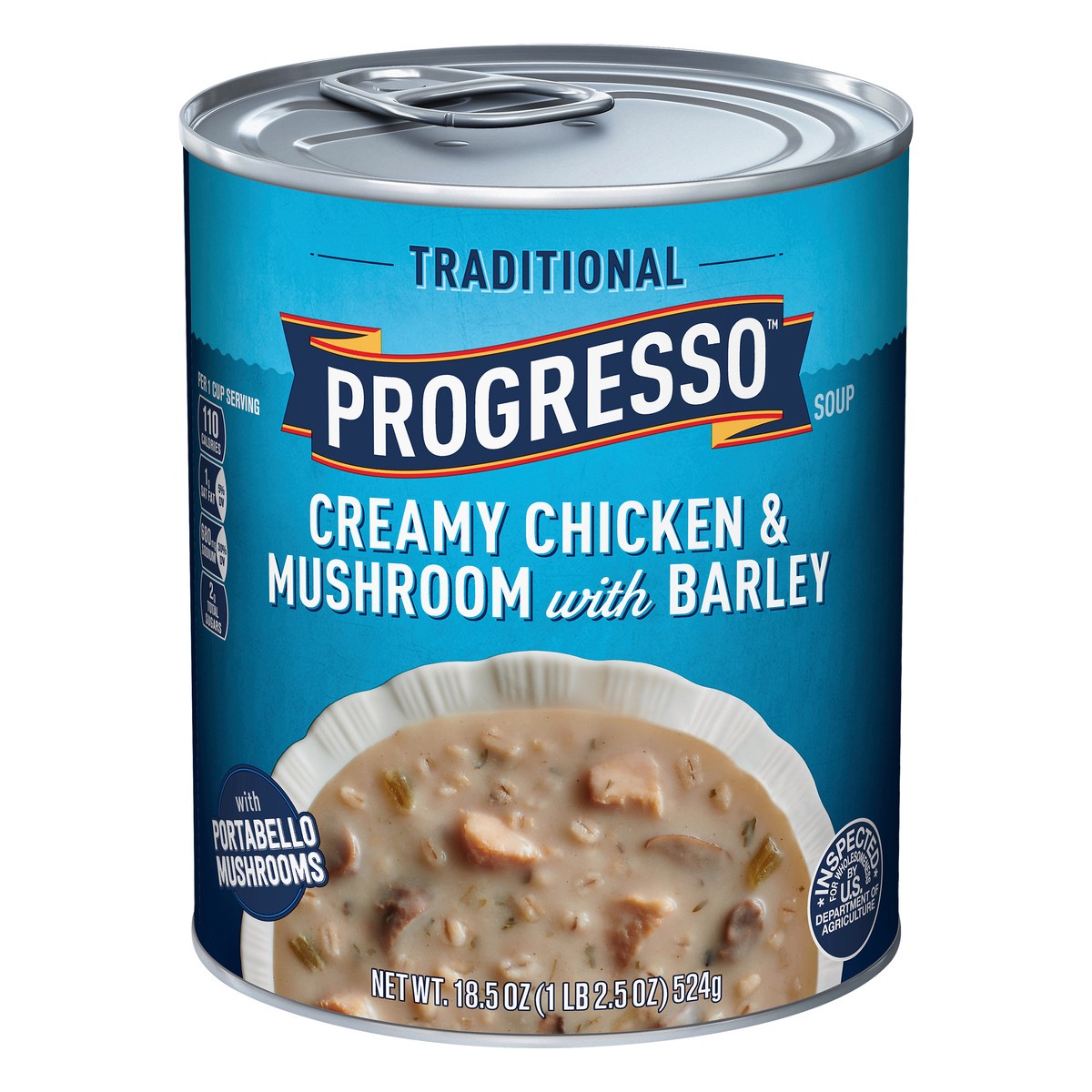 slide 12 of 13, Progresso Traditional Creamy Chicken & Mushroom With Barley Soup, 18.5 oz., 18.5 oz