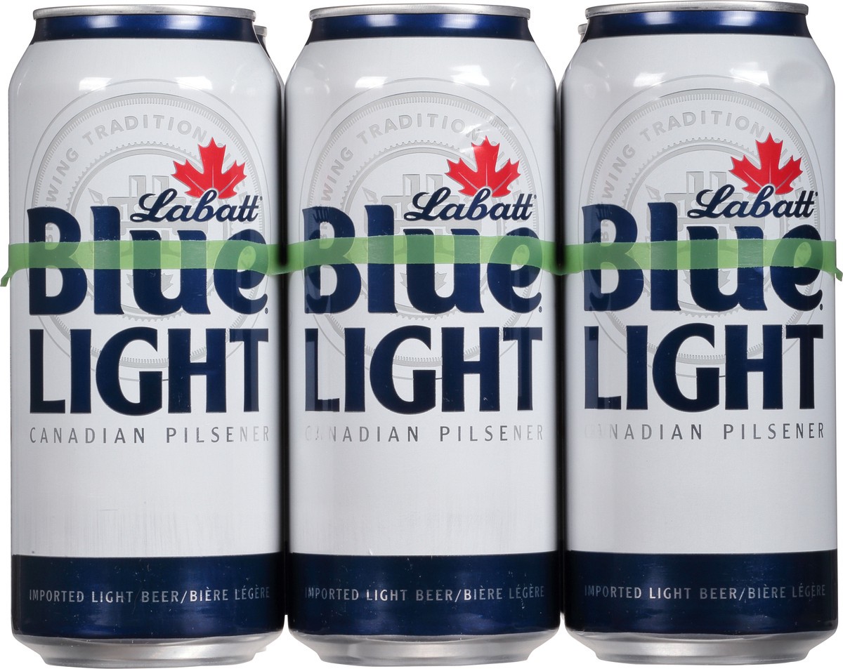 slide 10 of 11, Labatt Blue Light Canadian Pilsner Beer 6 - 16 fl oz Cans, 6 ct; 16 oz