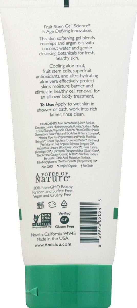 slide 3 of 3, Andalou Naturals Aloe Mint Shower Gel, 8.5 oz