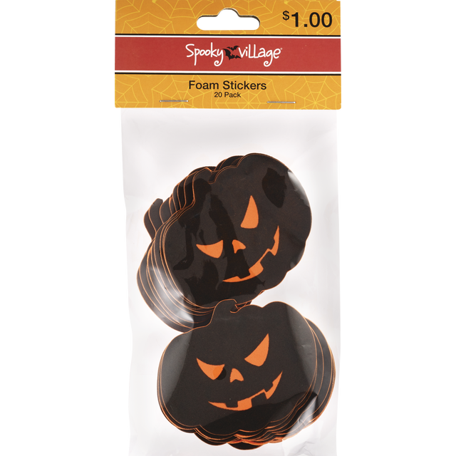 slide 1 of 1, Sz Hallown Asst Foam Stickr 20Pk, 1 ct