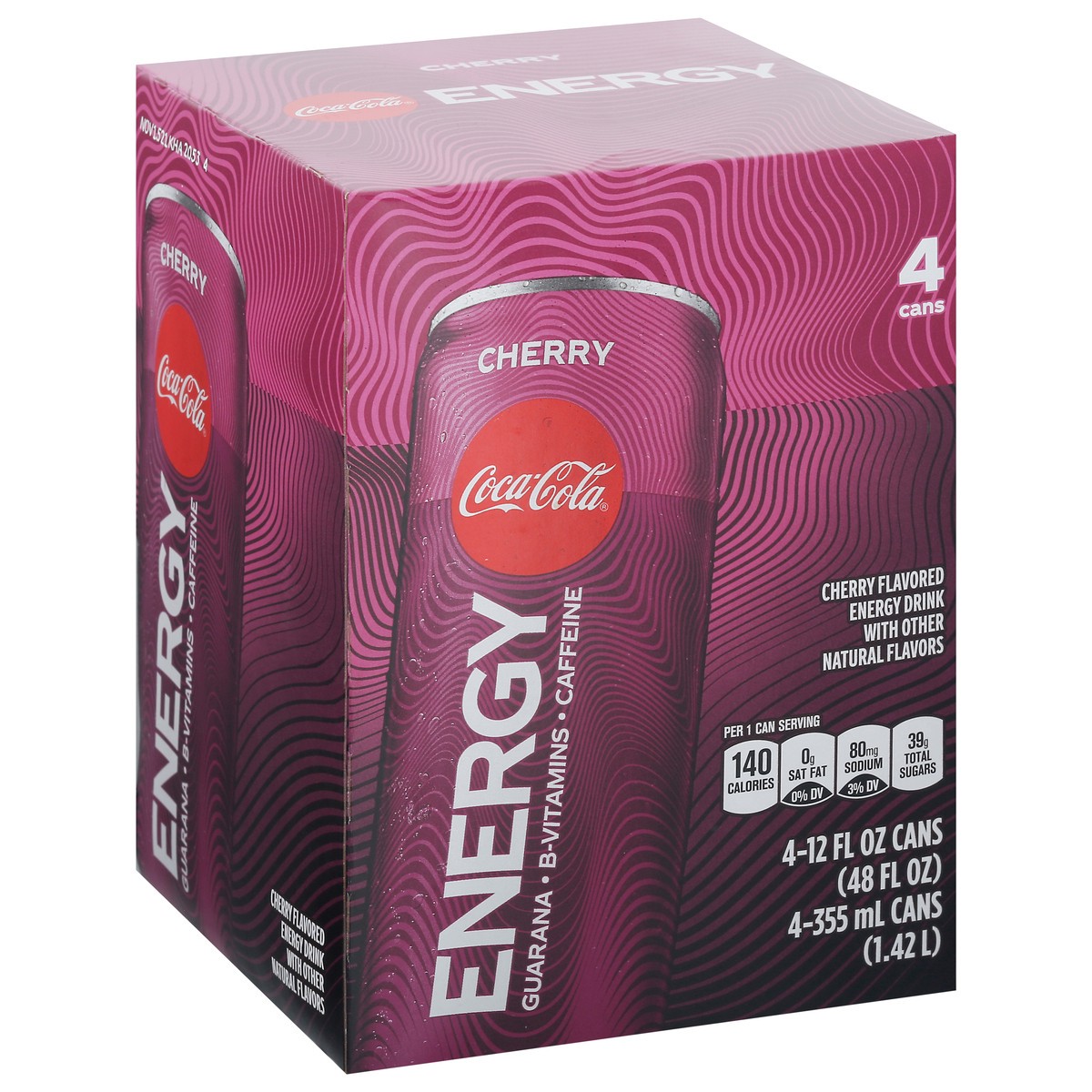 slide 4 of 9, Coca-Cola 4 Pack Cherry Energy Drink 4 ea, 4 ct