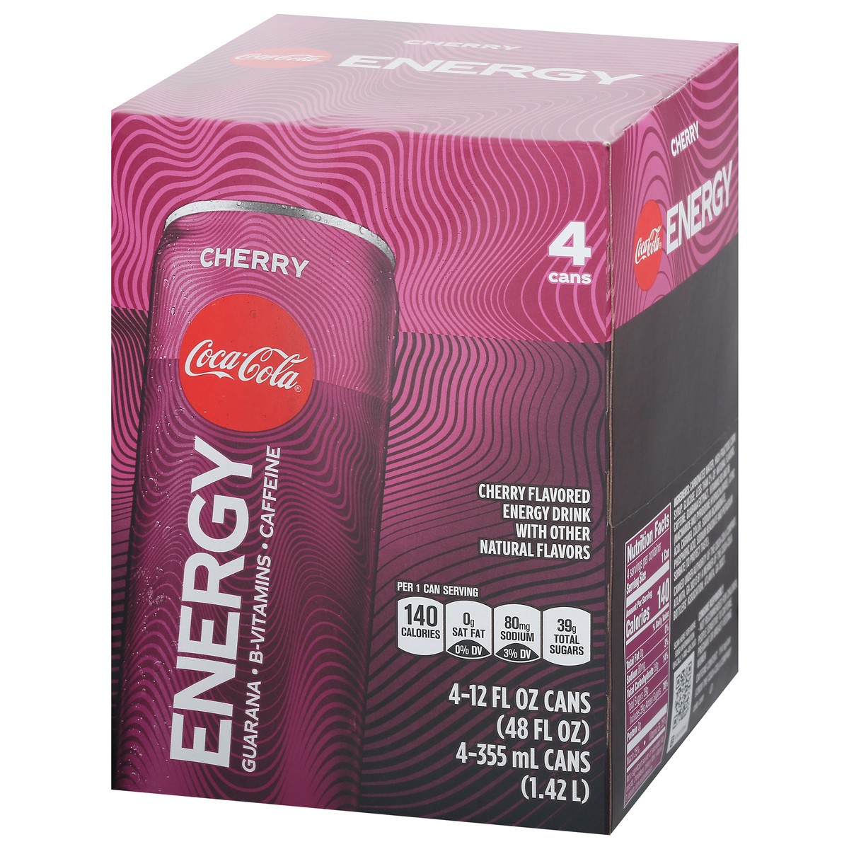 slide 6 of 9, Coca-Cola 4 Pack Cherry Energy Drink 4 ea, 4 ct