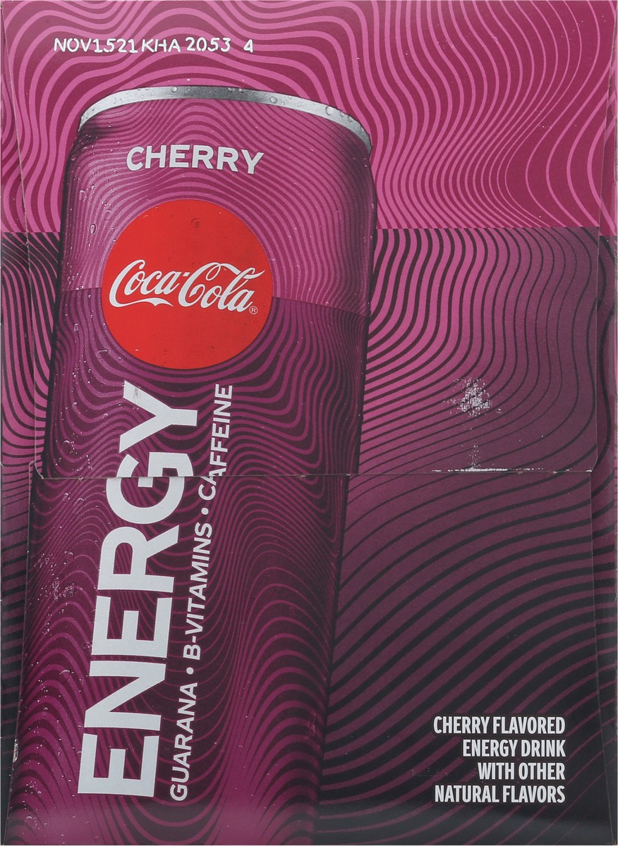 slide 7 of 9, Coca-Cola 4 Pack Cherry Energy Drink 4 ea, 4 ct