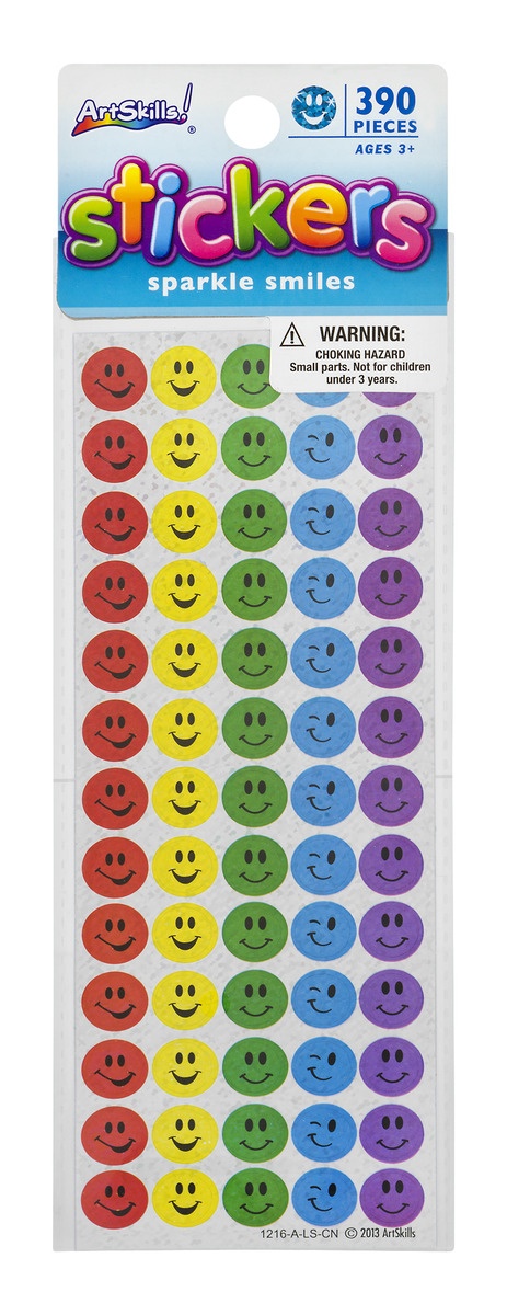 slide 1 of 1, ArtSkills Sparkle Smile Stickers, 1 ct