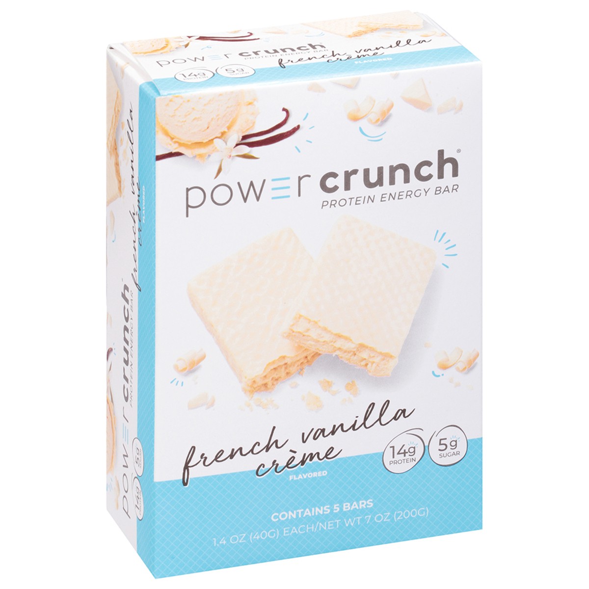 slide 2 of 9, Power Crunch French Vanilla Creme Flavored Protein Energy Bar 5 - 1.4 oz Bars, 5 ct