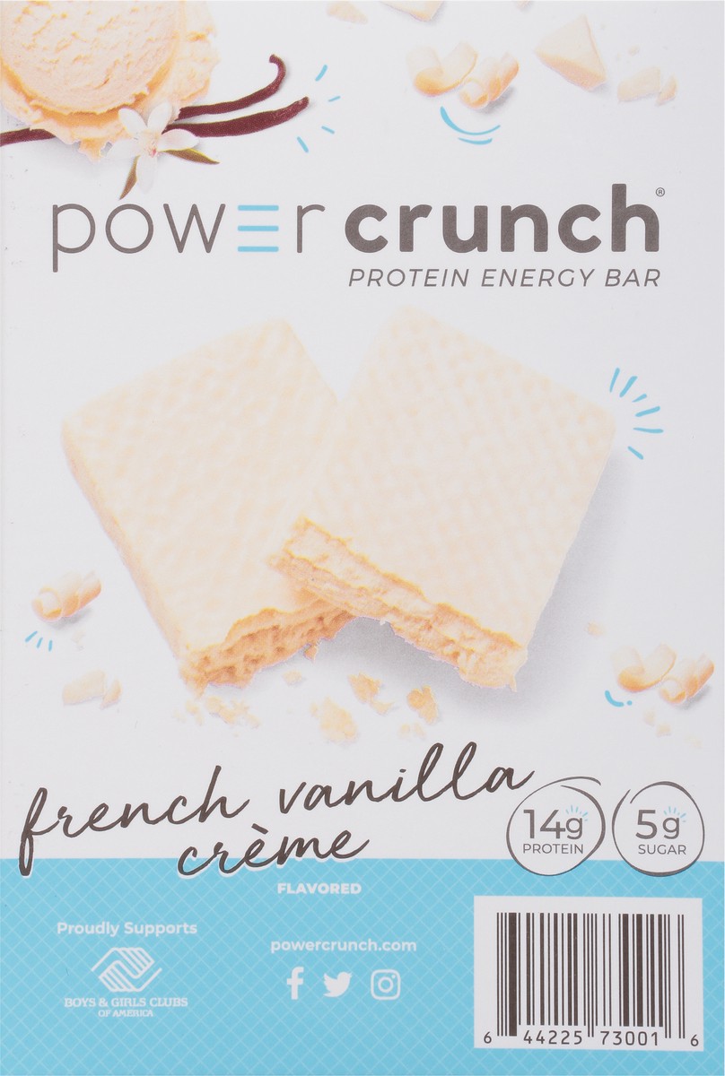 slide 5 of 9, Power Crunch French Vanilla Creme Flavored Protein Energy Bar 5 - 1.4 oz Bars, 5 ct