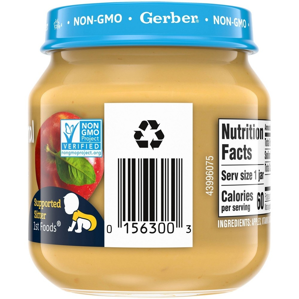 slide 5 of 8, Gerber 2nd Foods Baby Food Apple With Vitamin C, 4 oz