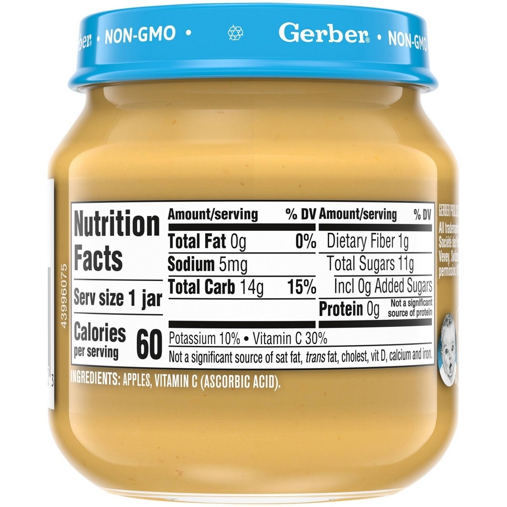 slide 6 of 8, Gerber 2nd Foods Baby Food Apple With Vitamin C, 4 oz