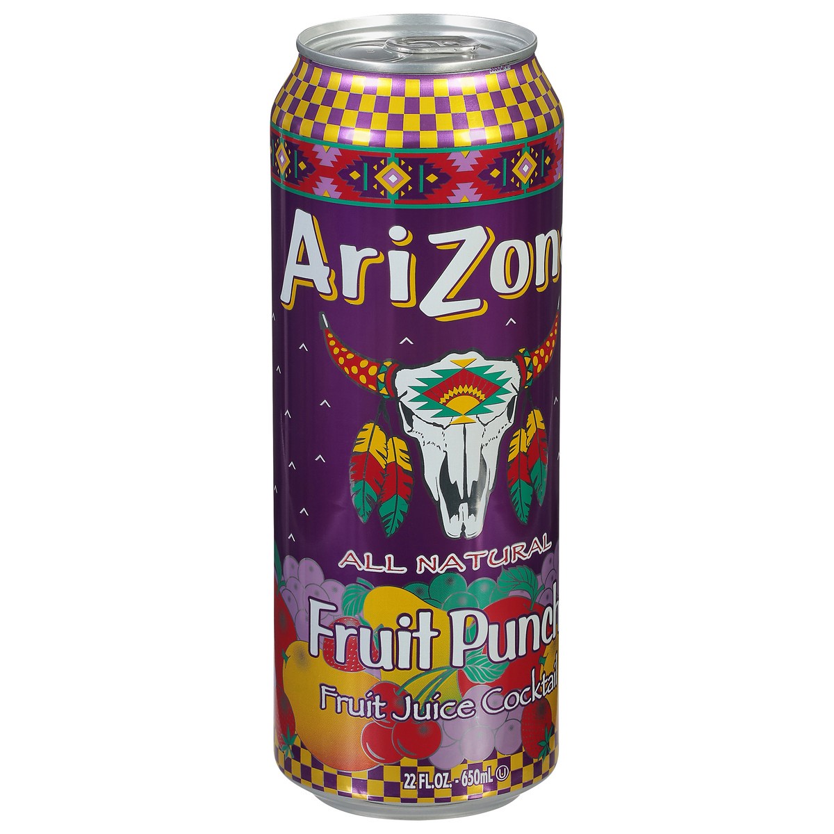 slide 9 of 14, AriZona Fruit Punch Fruit Juice Cocktail - 22 fl oz, 22 fl oz