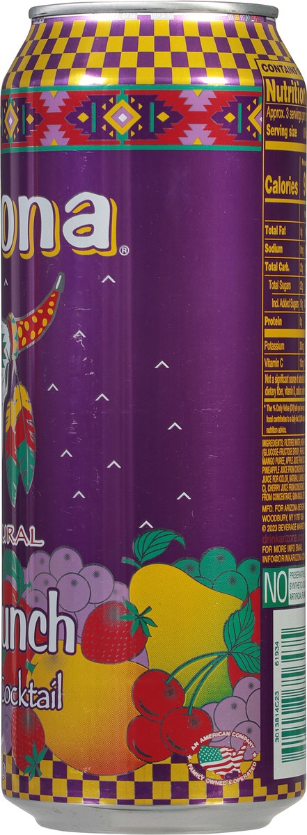 slide 10 of 14, AriZona Fruit Punch Fruit Juice Cocktail - 22 fl oz, 22 fl oz