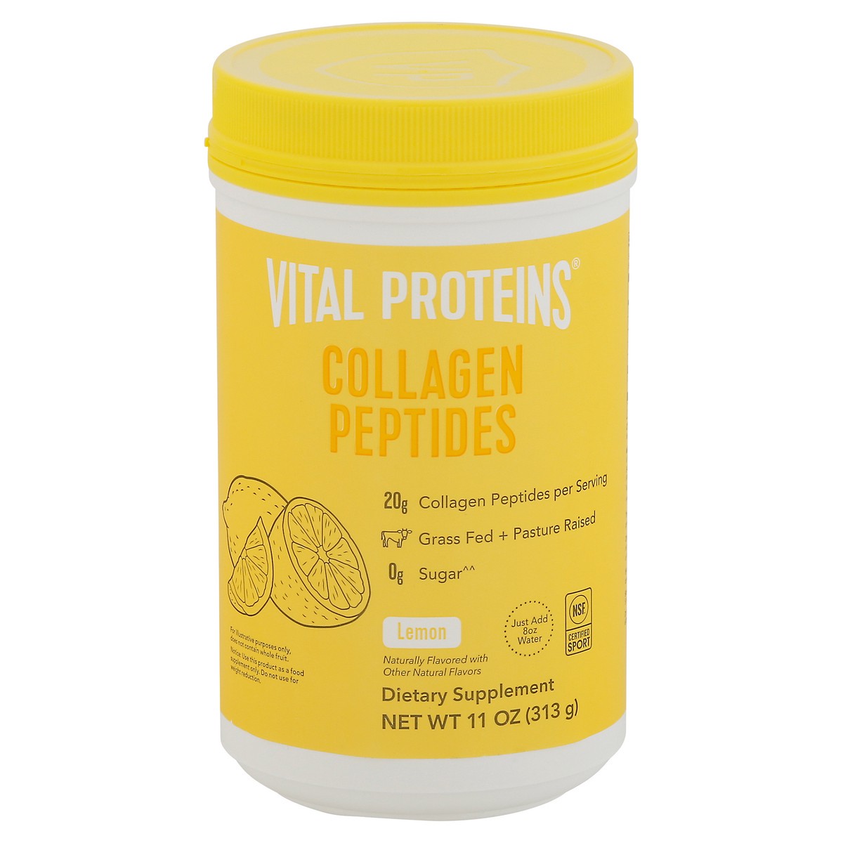 slide 1 of 1, Vital Proteins Lemon Collagen Peptides 11 oz, 1 ct