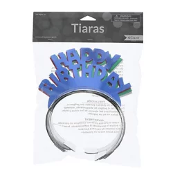 Creative Expressions Happy Birthday Foil Tiara, Colors May Vary