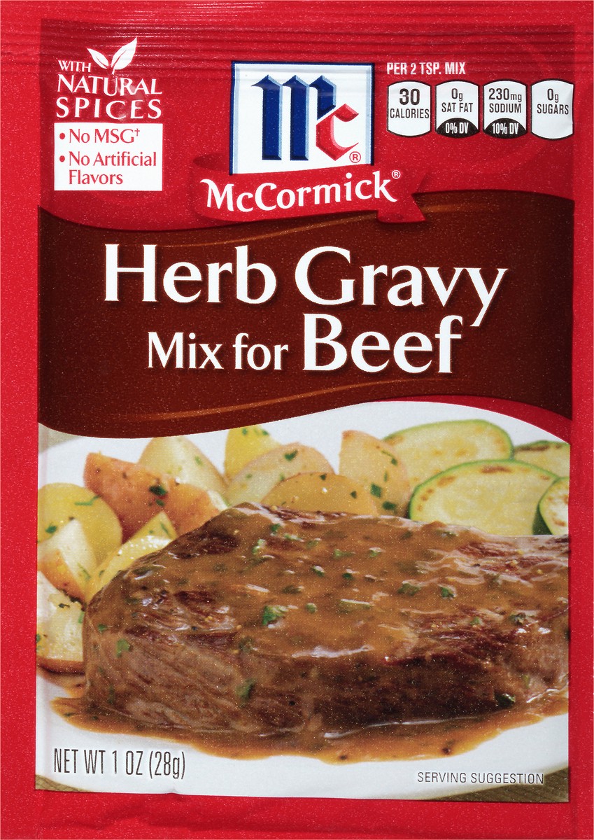 slide 5 of 8, McCormick Herb Gravy Mix For Beef, 1 oz, 1 oz