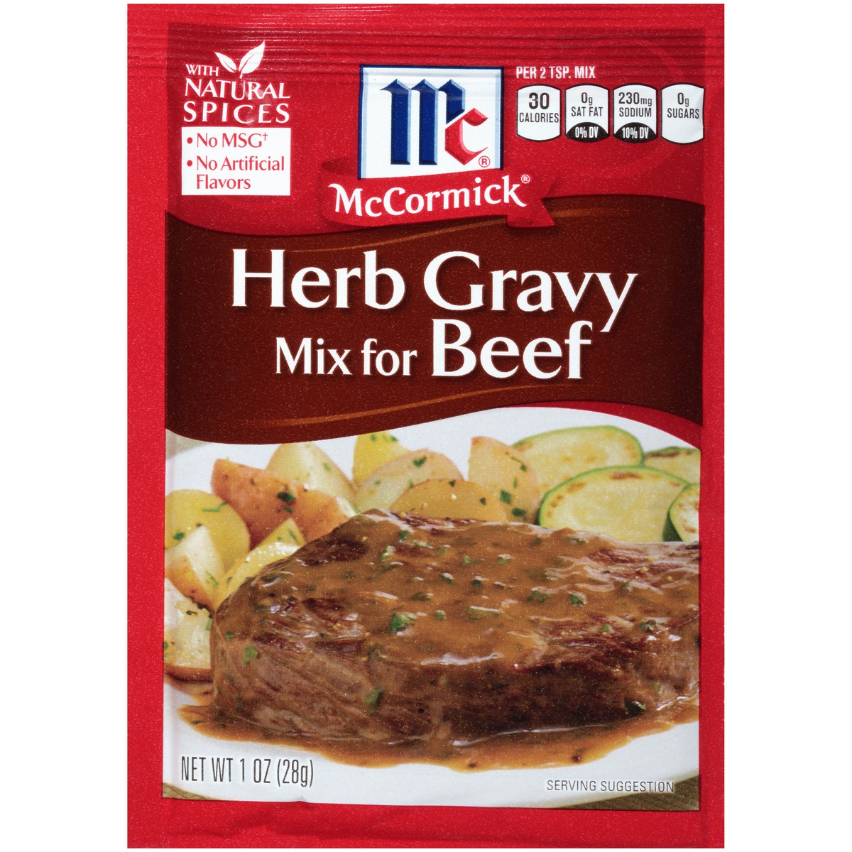 slide 1 of 8, McCormick Herb Gravy Mix For Beef, 1 oz, 1 oz