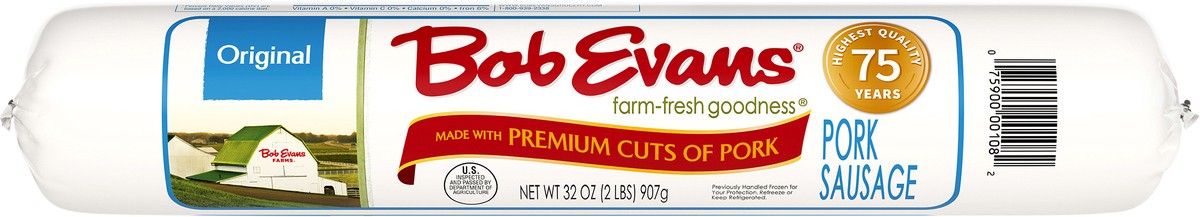 slide 7 of 8, Bob Evans Original Pork Sausage, 32 oz, 32 oz