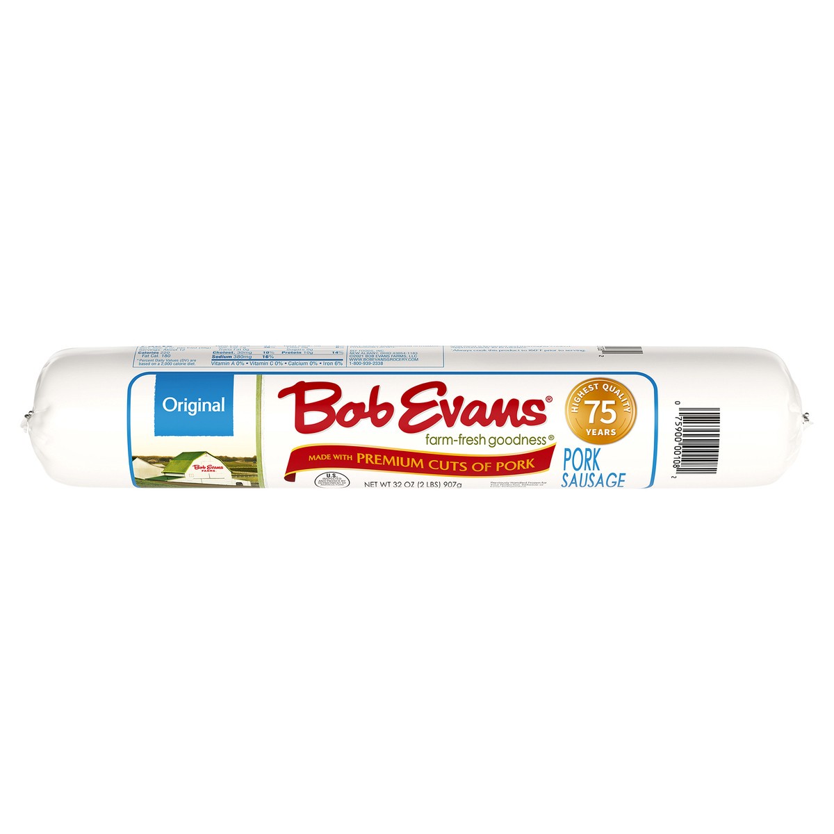 slide 1 of 8, Bob Evans Original Pork Sausage, 32 oz, 32 oz