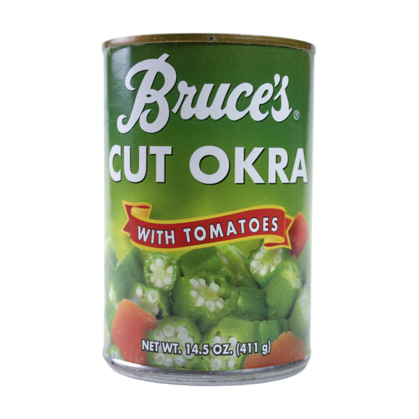 slide 1 of 1, Bruce's Okra And Tomatoes, 14 oz
