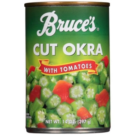 slide 1 of 1, Bruce's Okra And Tomatoes, 14 oz