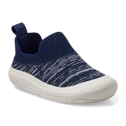 Lullaby Lane Boys' Early Knit Marled Sneakers, Blue, Size 2