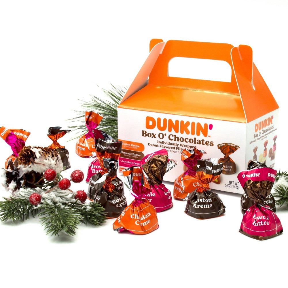 slide 4 of 6, Dunkin' Dunkin Holiday Box O'Chocolates - 5oz, 5 oz