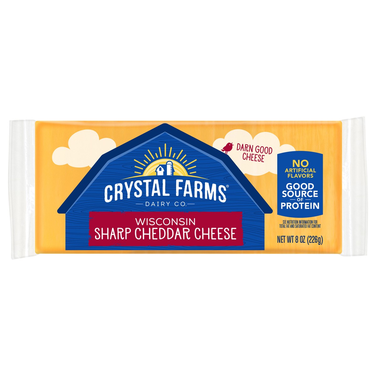 slide 1 of 4, Crystal Farms Cheese, 8 oz