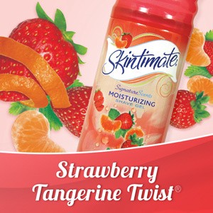 slide 3 of 4, Skintimate Moisturizing Shave Gel Strawberry Tangerine Twist, 7 oz