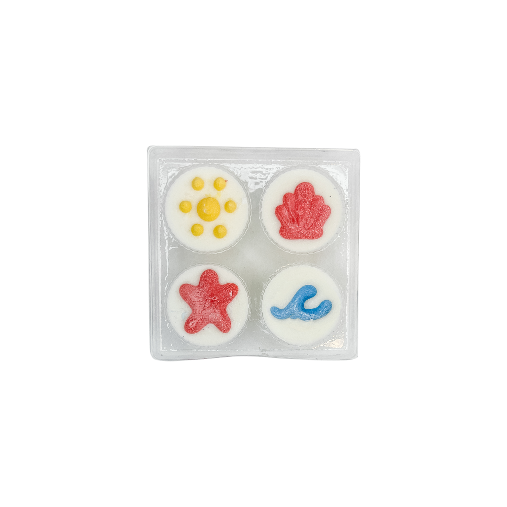 slide 1 of 1, Wufers Prepackaged Beachy Dog Treat Cups, 4 pk, 4 ct