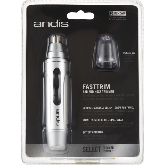 slide 1 of 1, Andis Nose Trimmer Silver, 1 ct