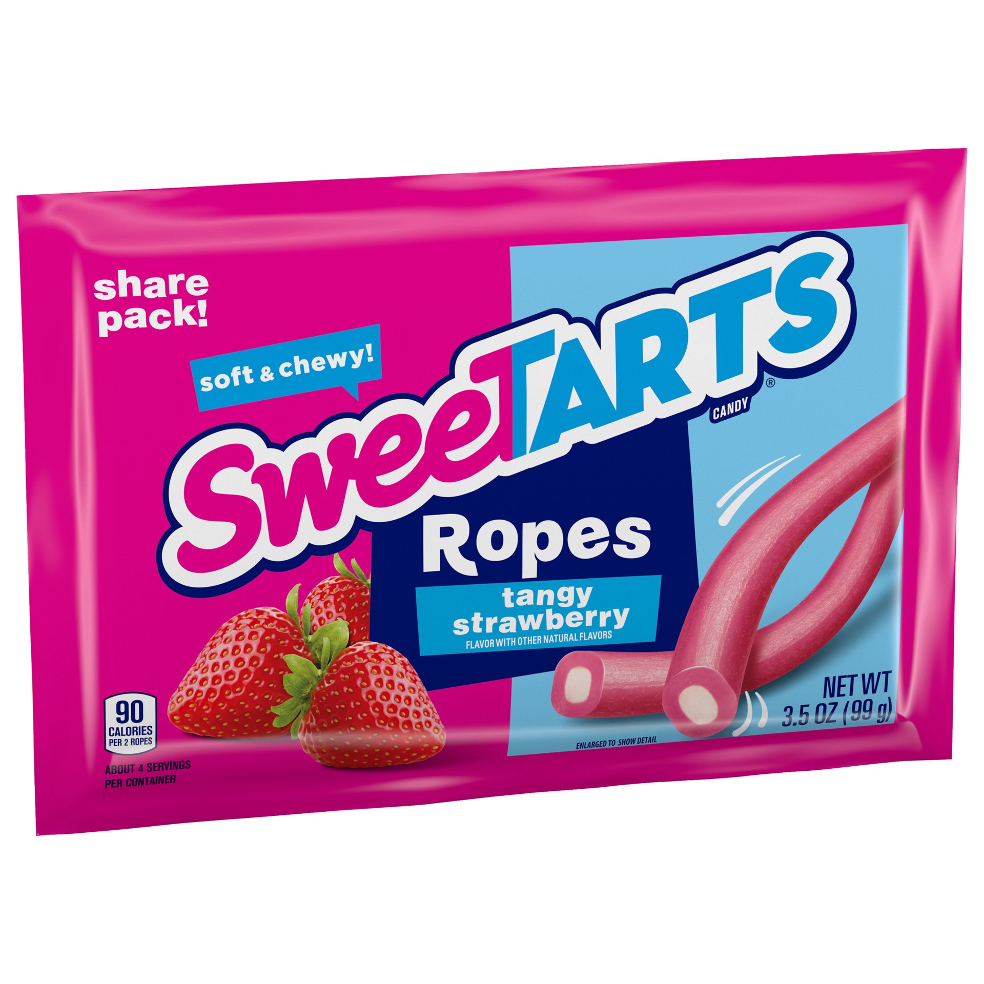 slide 5 of 5, SweeTARTS 72117 159368 Ropes Tangy Strawberry 3.5 oz, 3.5 oz