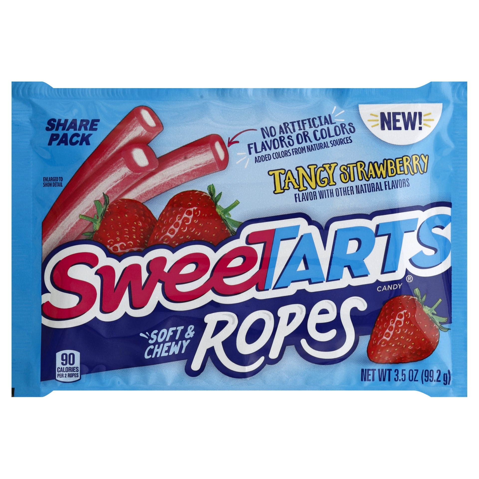 slide 1 of 1, SweeTARTS Soft & Chewy Tangy Strawberry Ropes, 3.5 oz